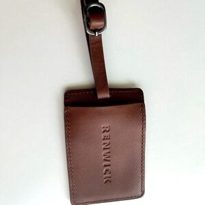 Leather Luggage Name Tag Embossed